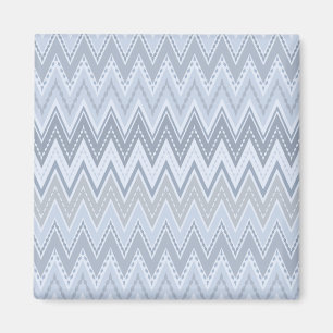 Hellblaues Zzigzack Magnet