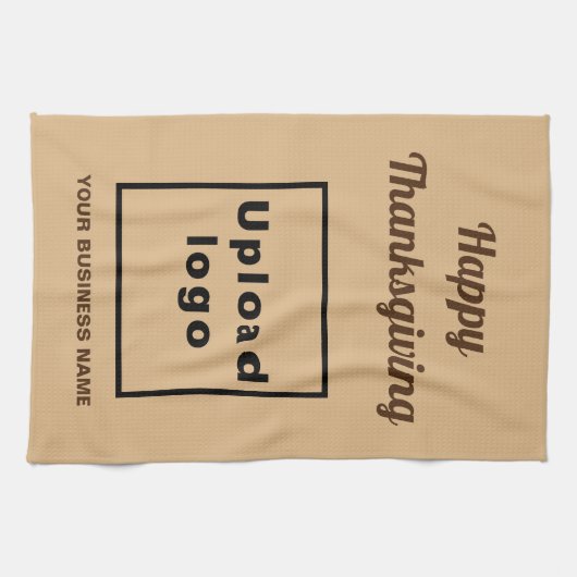 Hellbraun | Erntedank | Business | Geschirrtuch (Horizontal)