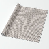 Hellbraun-weiß gestreiftes Muster Geschenkpapier (Ungerollt)