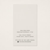 Hellbraune, benutzerdefinierte Logo-Ohrring-Displa (Rückseite)