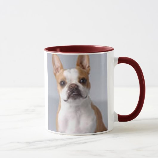 Hellbraune Boston-Terrier-HundeTasse Tasse (Rechts)