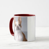 Hellbraune Boston-Terrier-HundeTasse Tasse (Vorderseite Links)