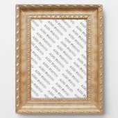 Hellbraune Freundschaft Holzrahmen Pic Foto Plaque Fotoplatte (Vorderseite)