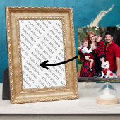 Hellbraune Freundschaft Holzrahmen Pic Foto Plaque Fotoplatte