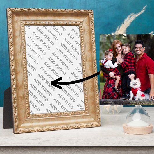 Hellbraune Freundschaft Holzrahmen Pic Foto Plaque Fotoplatte