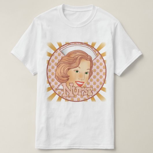 Hellbraune Haarschwester T-Shirt (Design vorne)