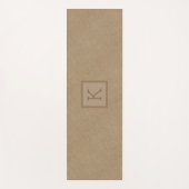 Hellbraune Imitate im Hintergrund Yogamatte (Vorderseite)