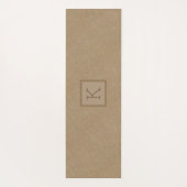 Hellbraune Imitate im Hintergrund Yogamatte (Rückseite)