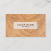 Hellbraune Imitate mit Holzstruktur Visitenkarte (Vorderseite)