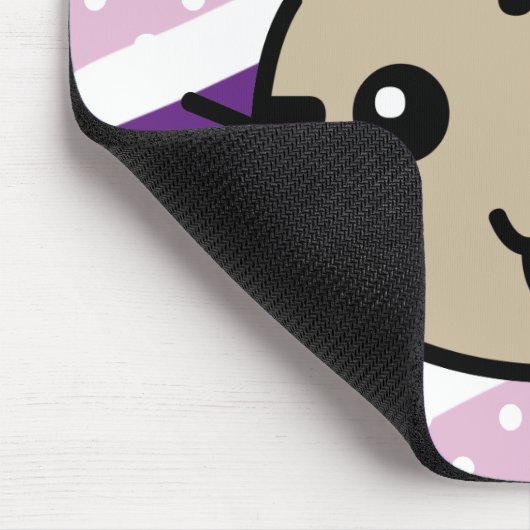 hellbraune Katzen-Tupfen Mousepad (Ecke)