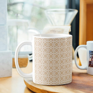 Hellbraune Kreis-Tasse Kaffeetasse