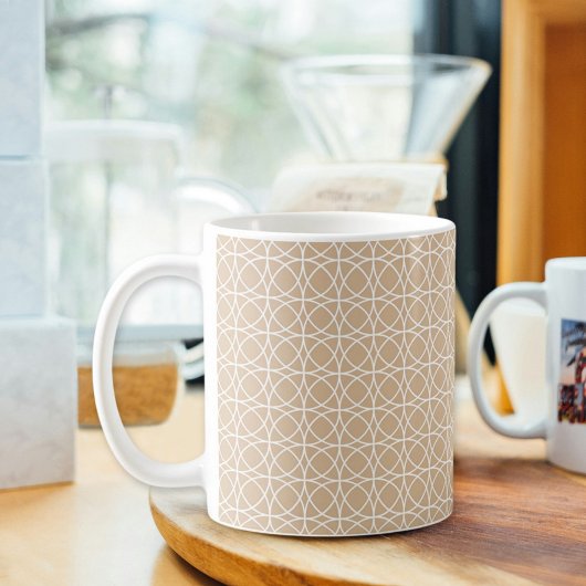 Hellbraune Kreis-Tasse Kaffeetasse