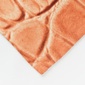 Hellbraune Krokodillederstruktur Fleecedecke (Ecke)