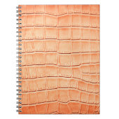 Hellbraune Krokodilledertextur Notizblock (Vorderseite)