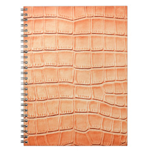 Hellbraune Krokodilledertextur Notizblock