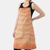 Hellbraune Krokodilledertextur Schürze (InSitu)