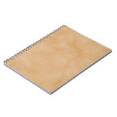 Hellbraune Ledertextur. Notizblock (Linke Seite)