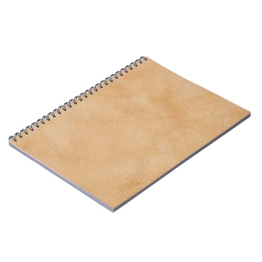 Hellbraune Ledertextur. Notizblock (Linke Seite)