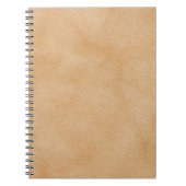 Hellbraune Ledertextur. Notizblock (Vorderseite)