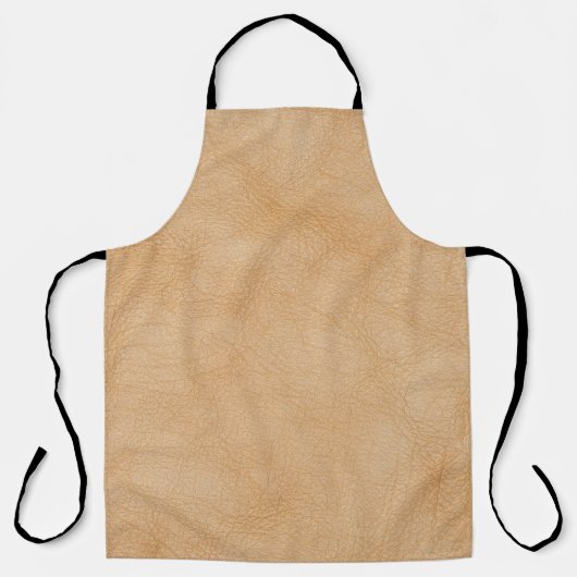 Hellbraune Ledertextur. Schürze (Vorderseite)