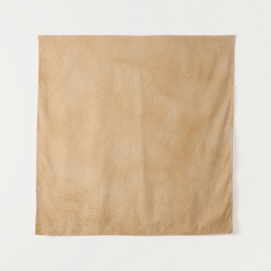 Hellbraune Ledertextur. Wandteppich (Vorderseite (Horizontal))