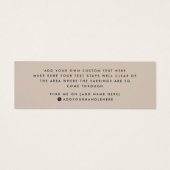 Hellbraune Logo-Ohrring-Anzeigetafel (Rückseite)