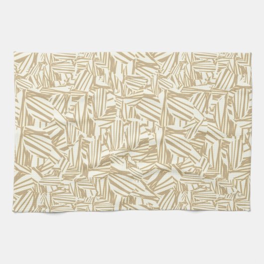 Hellbraune oder holzfarbene Wimpern, braun und wei Geschirrtuch (Horizontal)