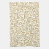 Hellbraune oder holzfarbene Wimpern, braun und wei Geschirrtuch (Vertikal)