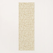 Hellbraune oder holzfarbene Wimpern, braun und wei Yogamatte (Rückseite)