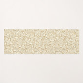 Hellbraune oder holzfarbene Wimpern, braun und wei Yogamatte (Vorderseite (Horizontal))