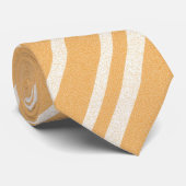 Hellbraune Streifen Krawatte (Gerollt)
