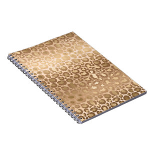 Hellbraune Tigerstreifen-Tierprint Safari Notizblock