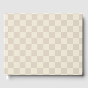Hellbraune und braune Schachtel Gästebuch