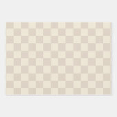 Hellbraune und braune Schachtel Geschenkpapier Set (Vorderseite 3)