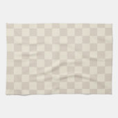 Hellbraune und braune Schachtel Geschirrtuch (Horizontal)