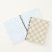 Hellbraune und braune Schachtel Notizblock (Innenseite)