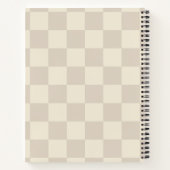 Hellbraune und braune Schachtel Notizblock (Rückseite)