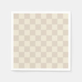 Hellbraune und braune Schachtel Serviette (Vorderseite)