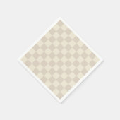 Hellbraune und braune Schachtel Serviette (Ecke)