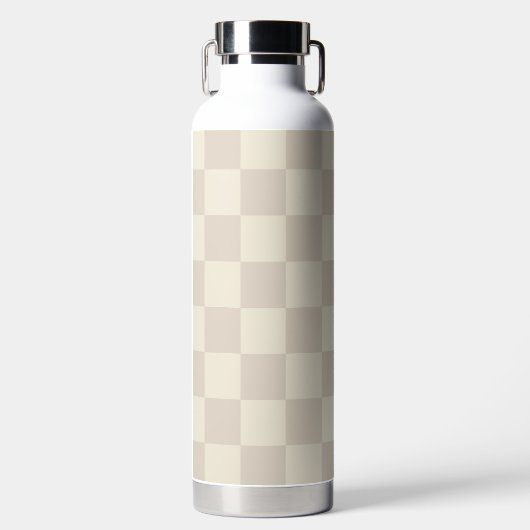 Hellbraune und braune Schachtel Trinkflasche (Vorderseite)