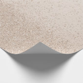 Hellbrauner falscher Glitter Geschenkpapier (Ecke)