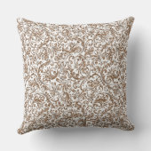 Hellbrauner Glitzer Reversible Kissen Elegante (Rückseite)