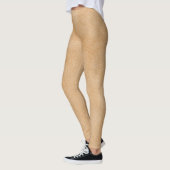 Hellbrauner Hintergrund mit Lederstruktur. Leggings (Links)