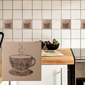 Hellbrauner Kaffee Fliese