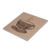 Hellbrauner Kaffee Fliese (Seite)
