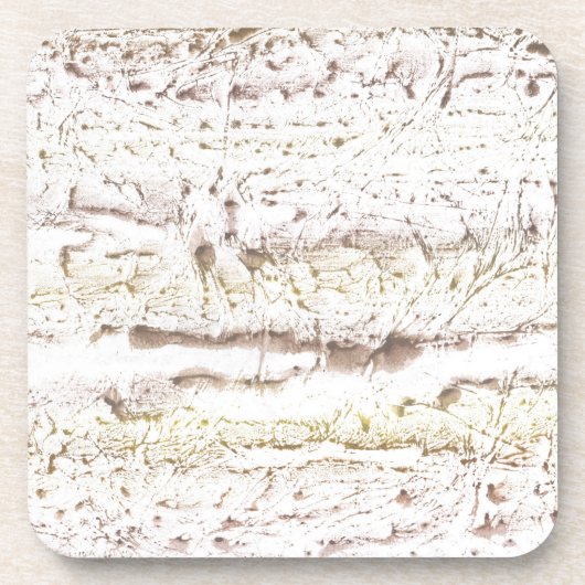 Hellbrauner Marmor Getränkeuntersetzer (Vorderseite)