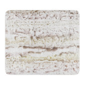 Hellbrauner Marmor Schneidebrett (Vorderseite)