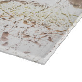Hellbrauner Marmor Schneidebrett (Ecke)
