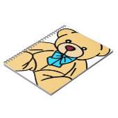 Hellbrauner traditioneller Teddybär Notizblock (Linke Seite)