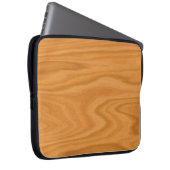 Hellbraunes Holz Laptopschutzhülle (Vorne Rechts)